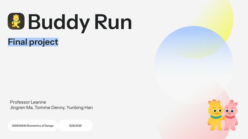 Final presentation — first page
